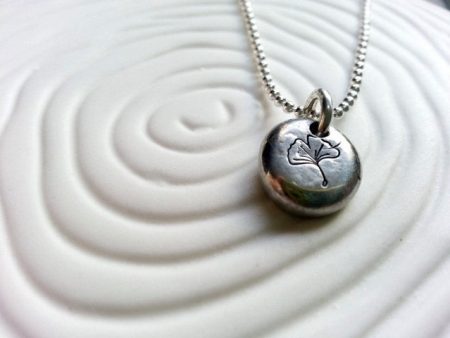 Ginkgo Leaf Necklace | Pebble Necklace Sale