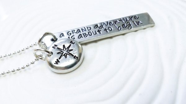 A Grand Adventure is About to Begin Necklace | Motivational Gift Online now