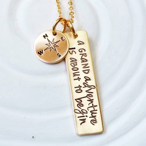 A Grand Adventure is About to Begin | Gold Tone | Inspirational Jewelry on Sale