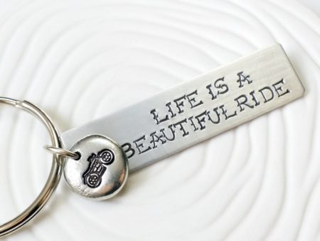 Life is a Beautiful Ride | Motorcycle Keychain Discount