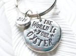 The World Is Your Oyster | Pebble Keychain Cheap