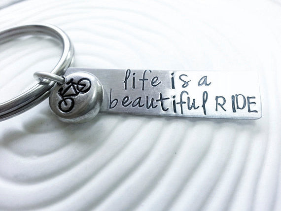 Life is a Beautiful Ride | Bicycle Keychain Sale