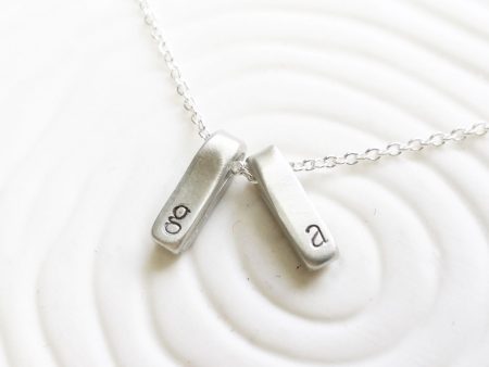 Fold Over Initial Necklace | Itty Bitty Collection Sale