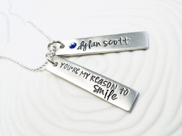 You Are My Reason To Smile | Tag Necklace For Sale