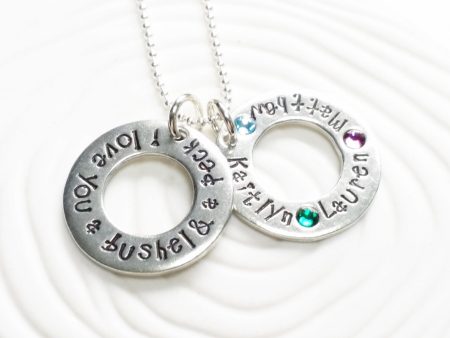 I Love You a Bushel & A Peck  Necklace | Birthstone Name Necklace Fashion