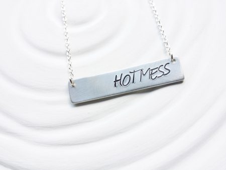 Hot Mess Bar Necklace | Personalized Bar Necklace Fashion