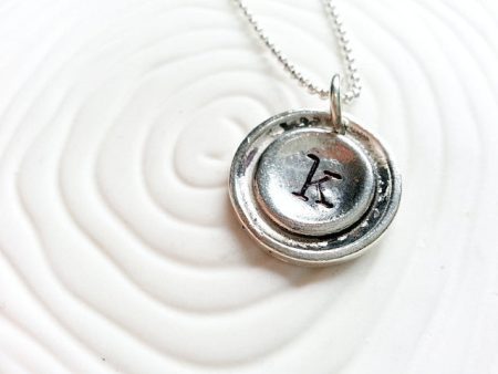 Typewriter Key Initial Necklace | Limited Quanitity Discount